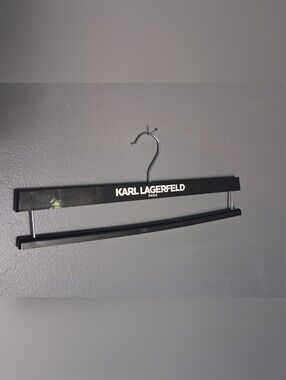 Karl Lagerfeld Black Logo Plastic Suit Hanger